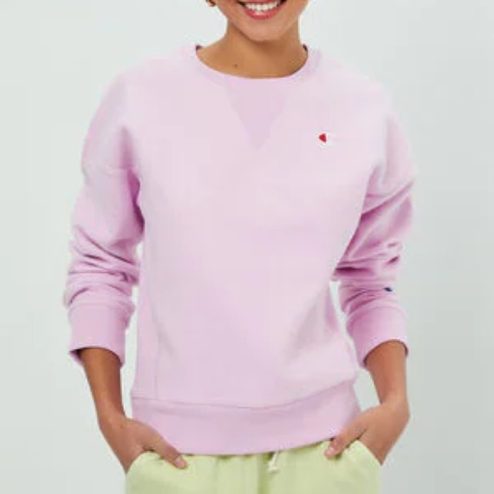 NWT champion inside out crew neck sweatshirt medium lilac